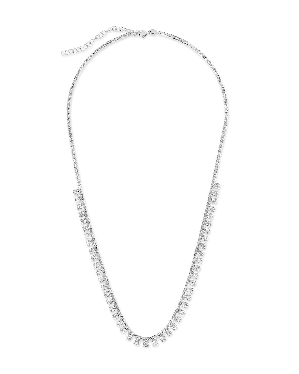 Sterling Forever Multi CZ Charm Necklace by Sterling Forever