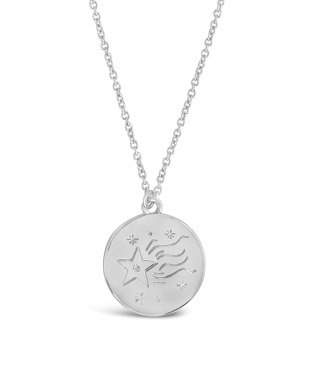 Sterling Forever Shooting Star Pendant by Sterling Forever