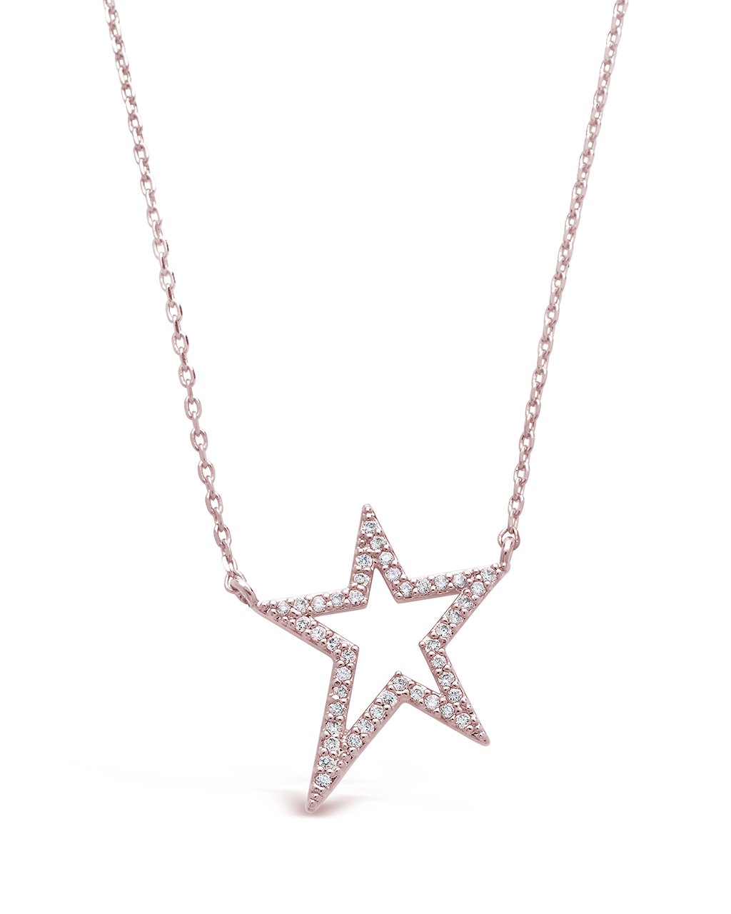 Sterling Forever Sterling Silver CZ Star Necklace by Sterling Forever