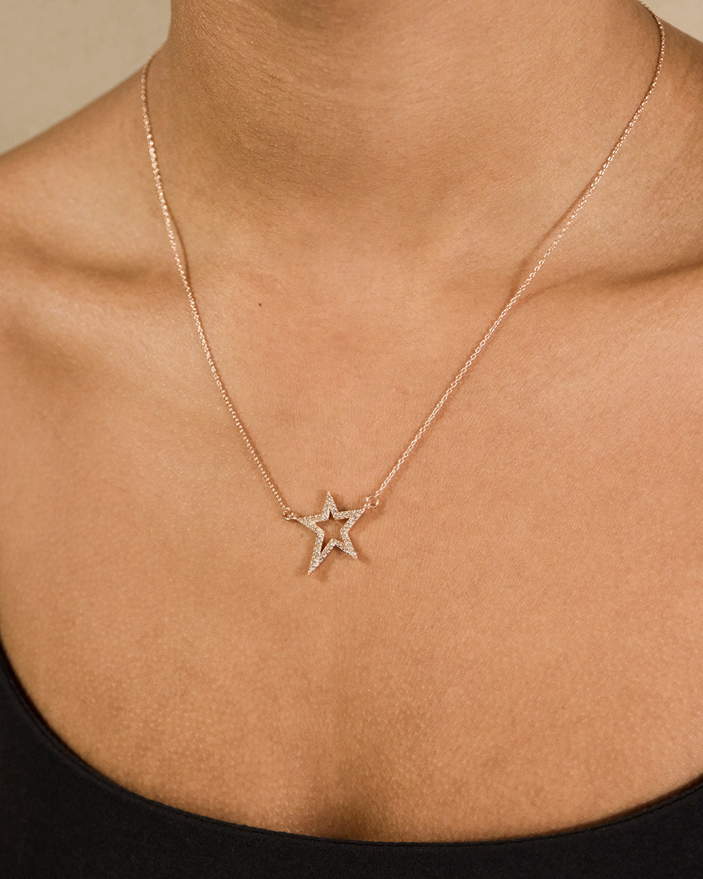 Sterling Forever Sterling Silver CZ Star Necklace by Sterling Forever