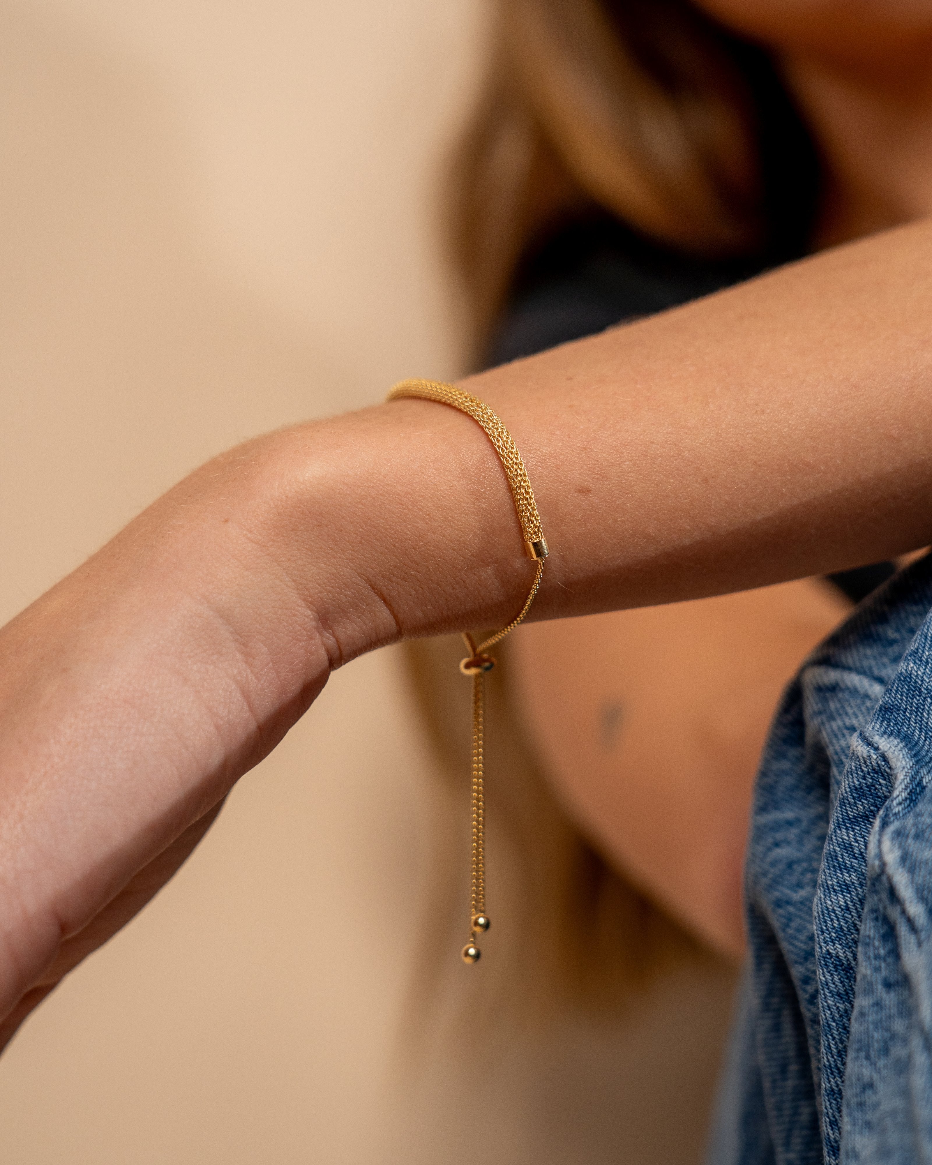 Sterling Forever Sterling Silver Mesh Slider Bracelet by Sterling Forever