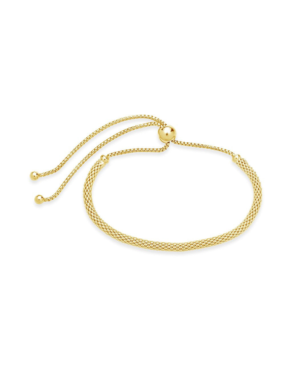 Sterling Forever Sterling Silver Mesh Slider Bracelet by Sterling Forever