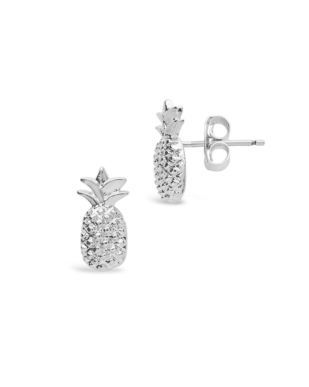 Sterling Forever Sterling Silver Pineapple Stud Earrings by Sterling Forever