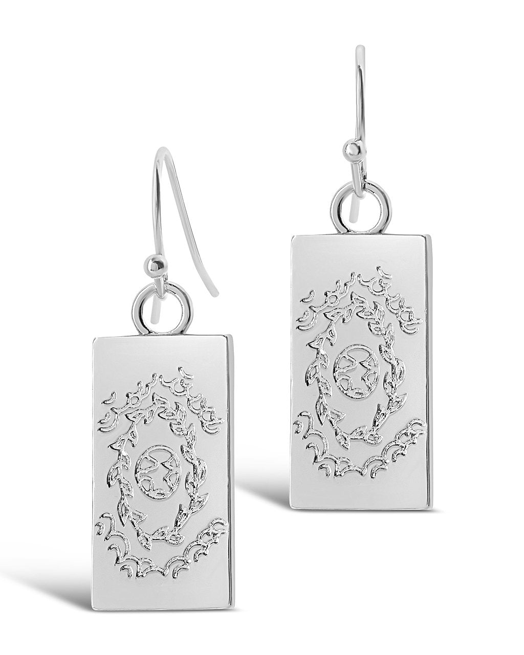 Sterling Forever Tarot Card Dangle Earrings by Sterling Forever