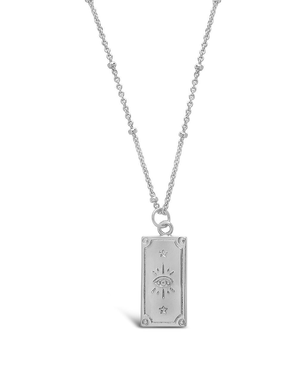 Sterling Forever The Lovers Tarot Card Necklace by Sterling Forever