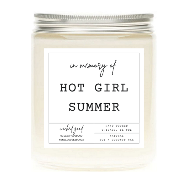Wicked Good Perfume In Memory of Hot Girl Summer Candle by Wicked Good Perfume