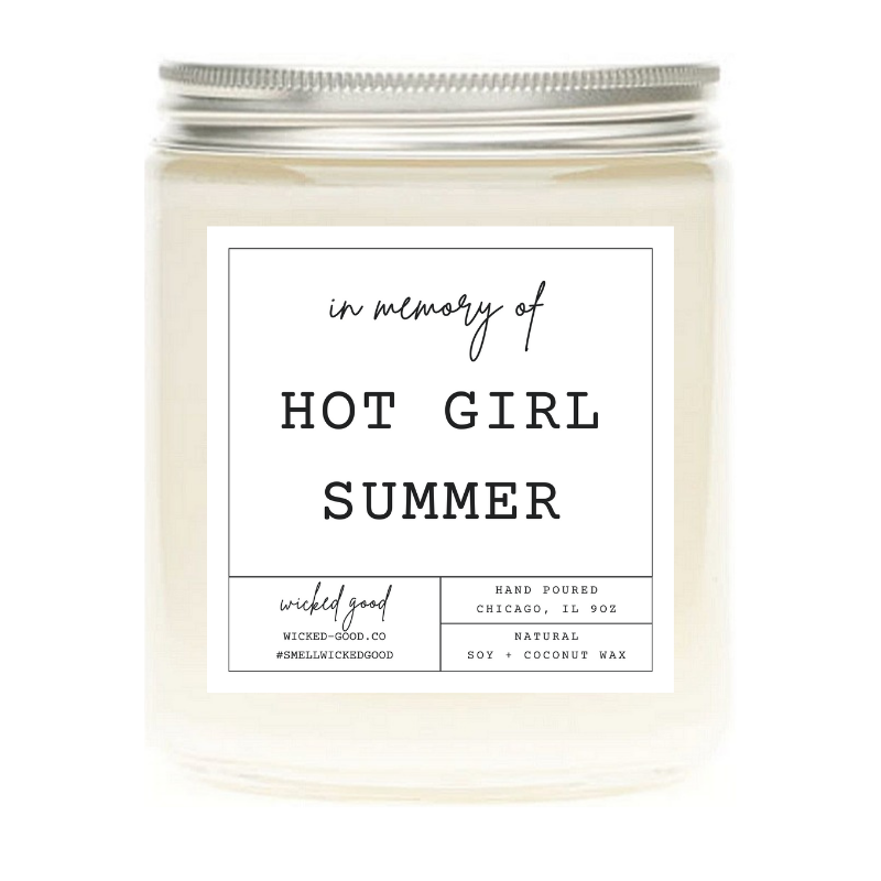 Wicked Good Perfume In Memory of Hot Girl Summer Candle by Wicked Good Perfume